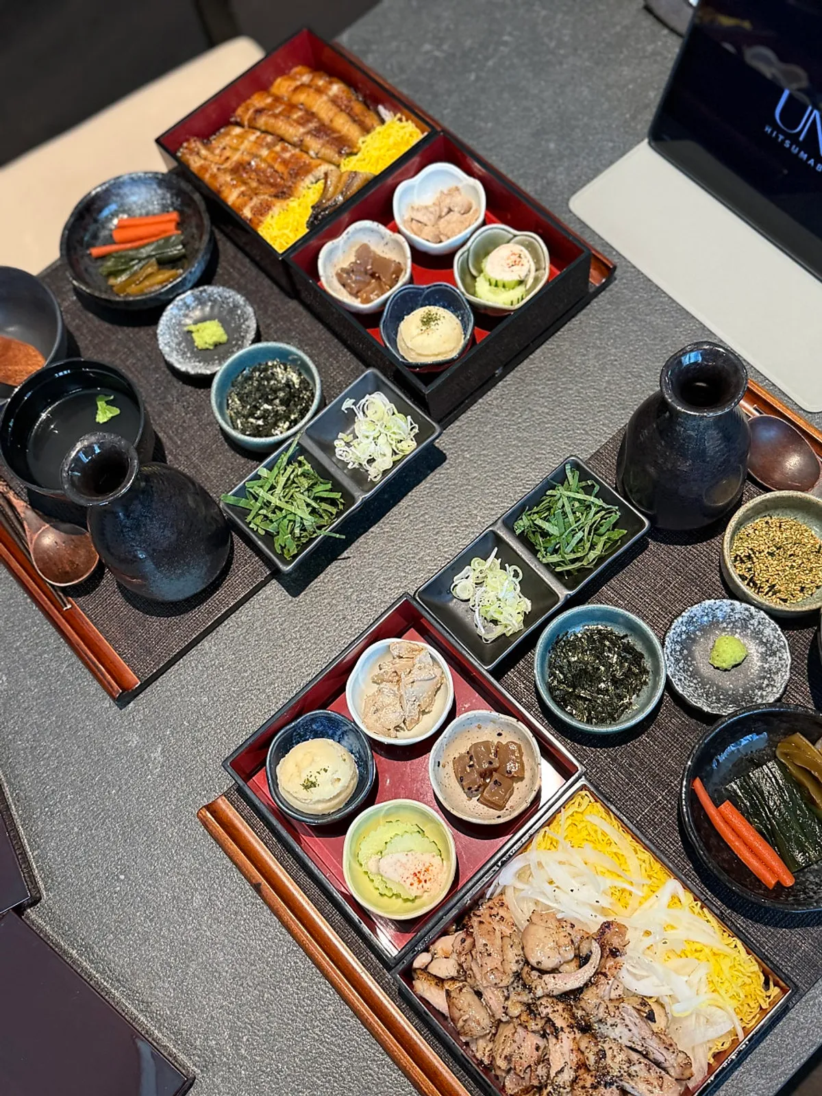 우나 마곡 테이블 전체 상차림