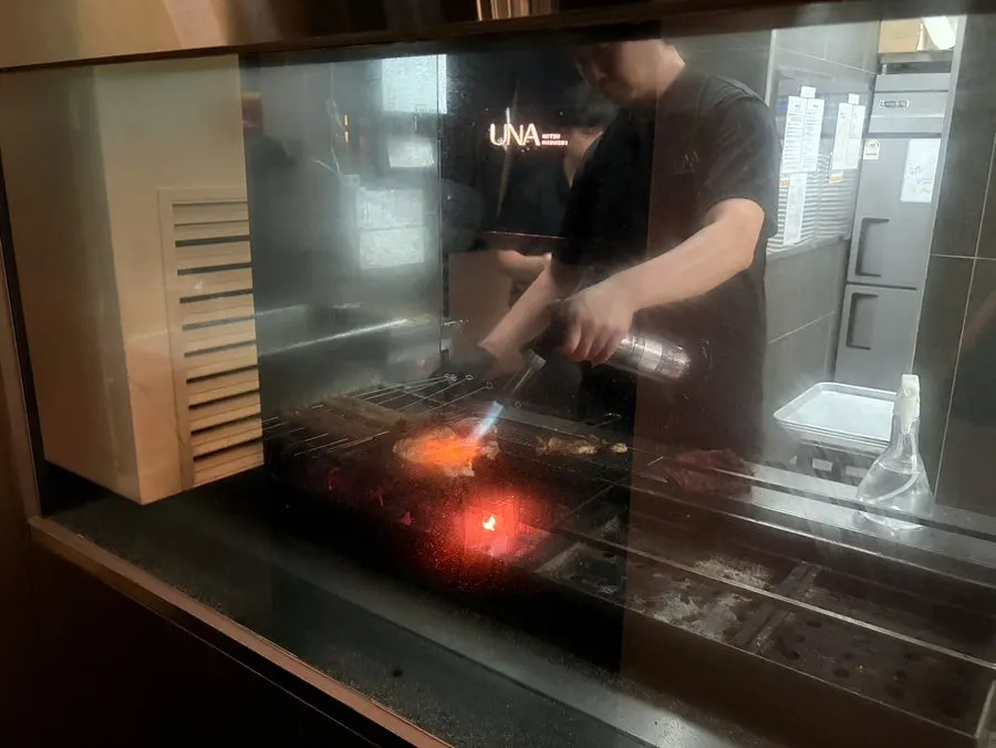 우나 마곡 개별룸 테이블 세팅