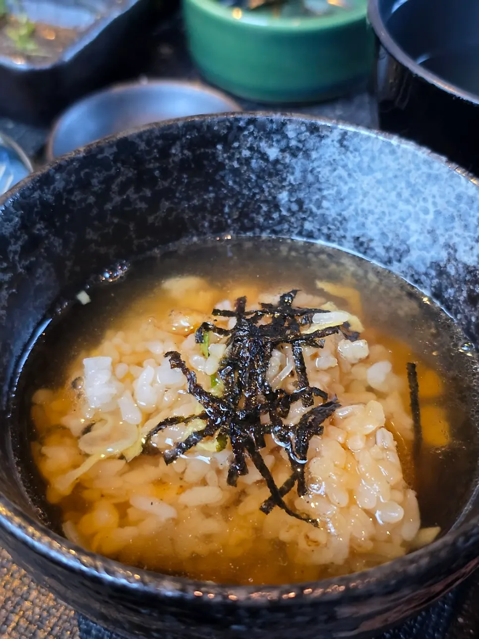 Bowl of hitsumabushi with the last portion remaining