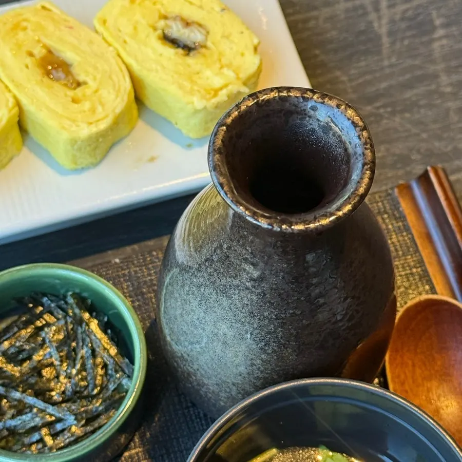Eel rice bowl topped with ochazuke garnishes