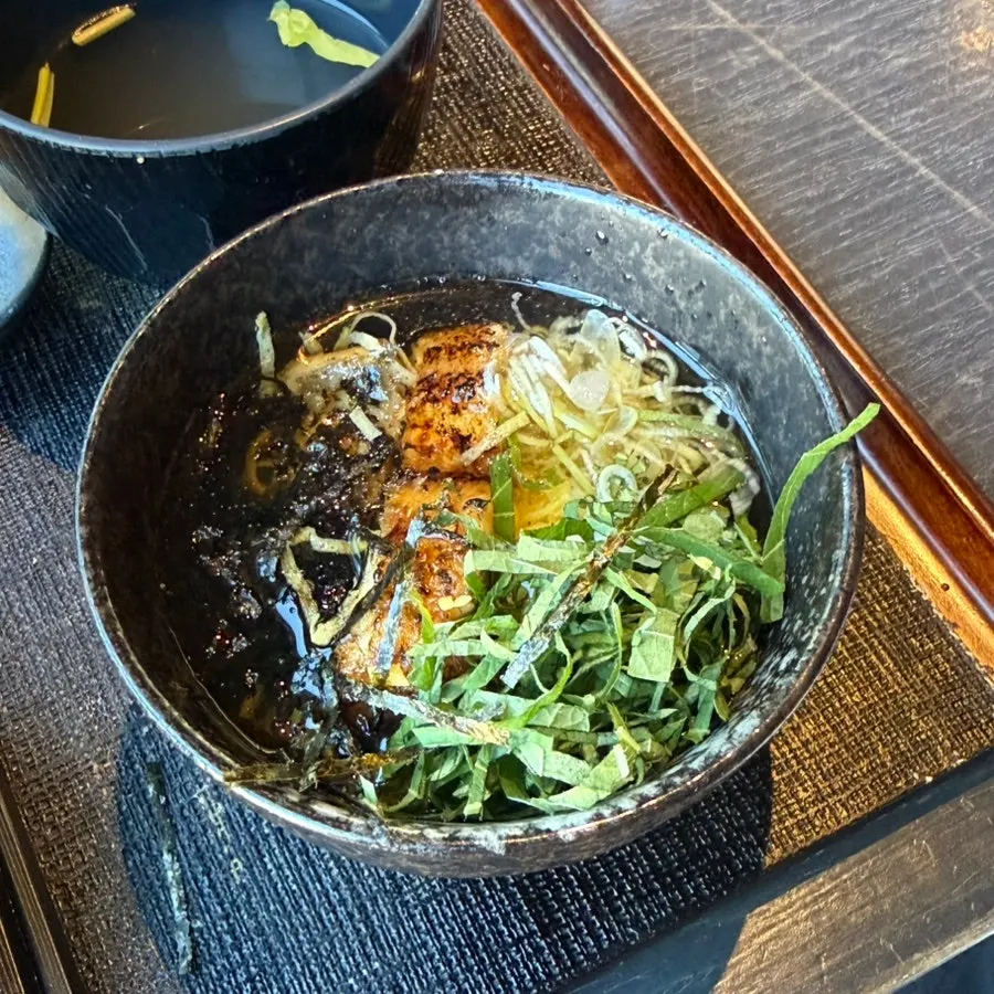 Eel ochazuke made by pouring broth over rice