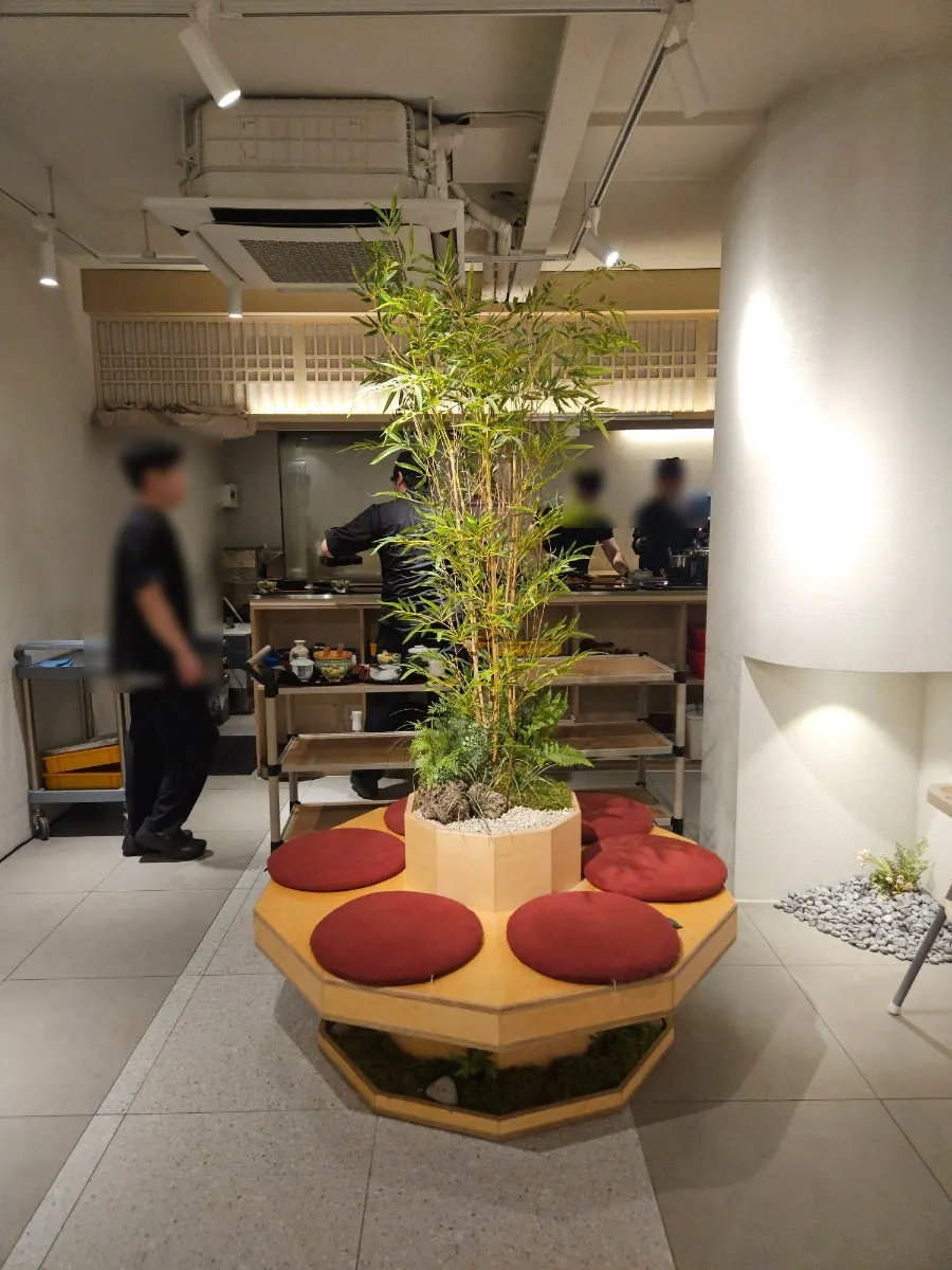 Restroom area inside Unagiwa