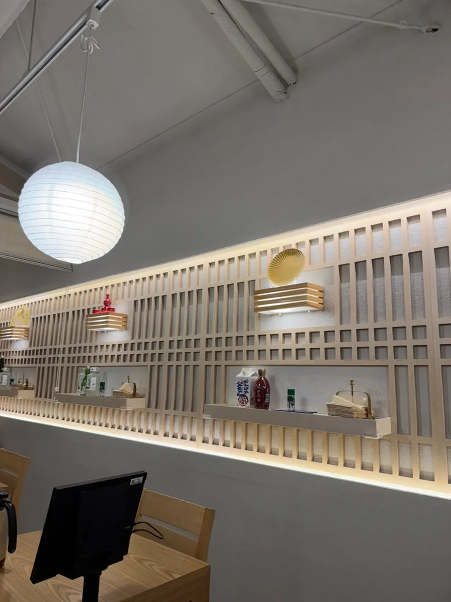 Interior view near Unagiwa's counter