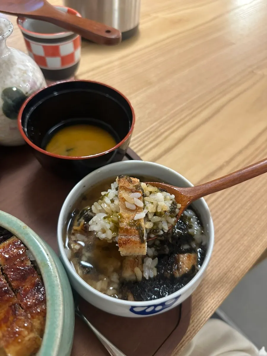 완성된 장어 오차즈케
