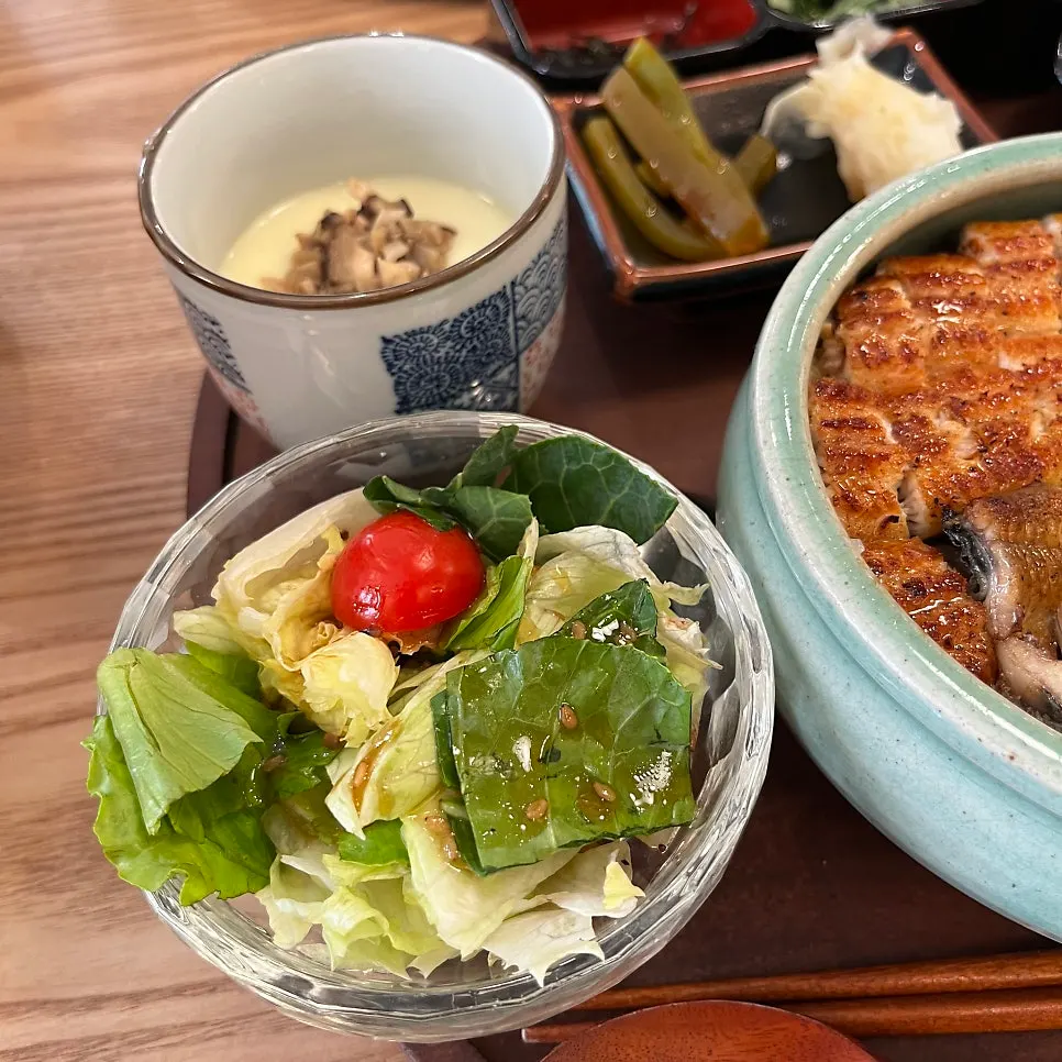 민물장어 한 마리가 통으로 올라간 장어덮밥