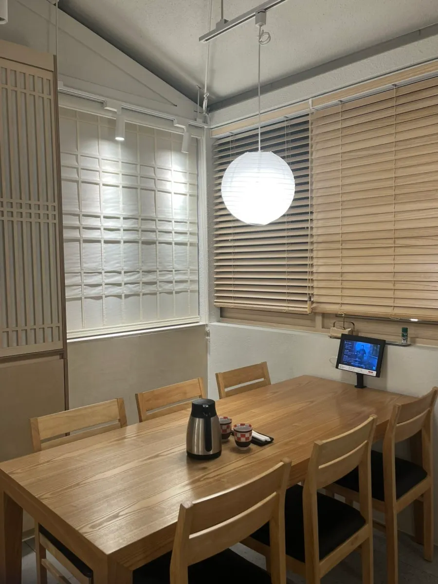 Interior of Unagiwa with Japanese-style decor