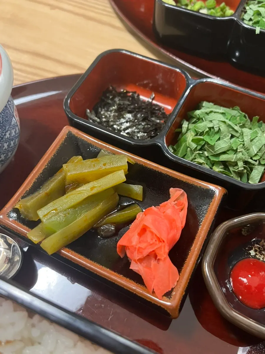 Unagiwa's hitsumabushi set served with side dishes