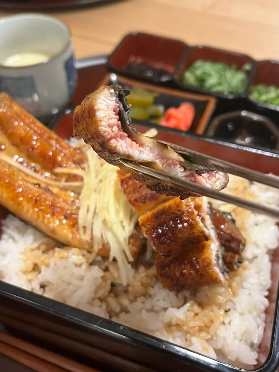 Unagiwa's ichiunadon topped with a whole eel