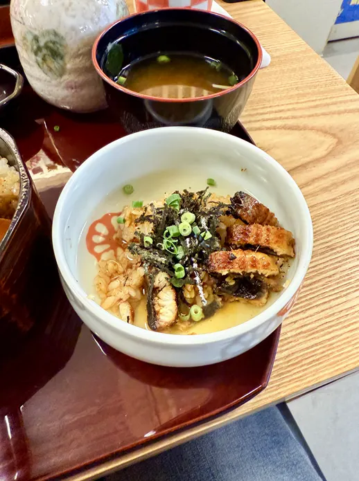 오차를 부어 김가루를 올린 오차즈케