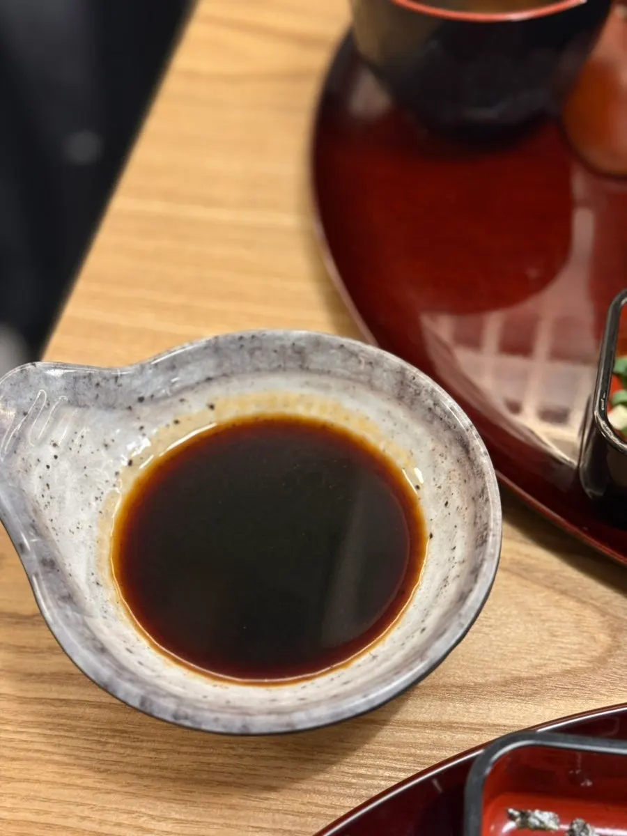 Extra tare sauce served on the side