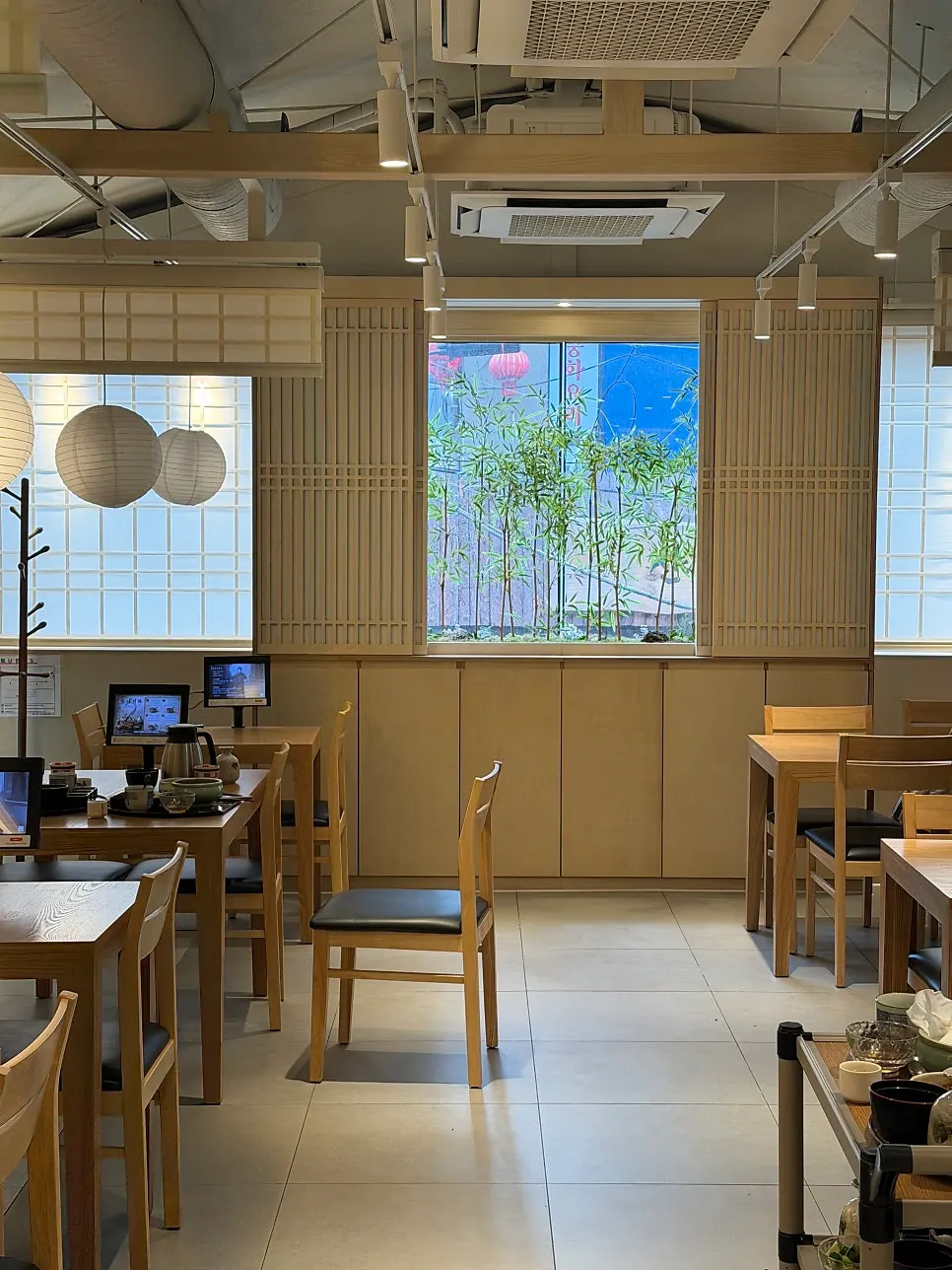 Full view of the Unagiwa restaurant interior