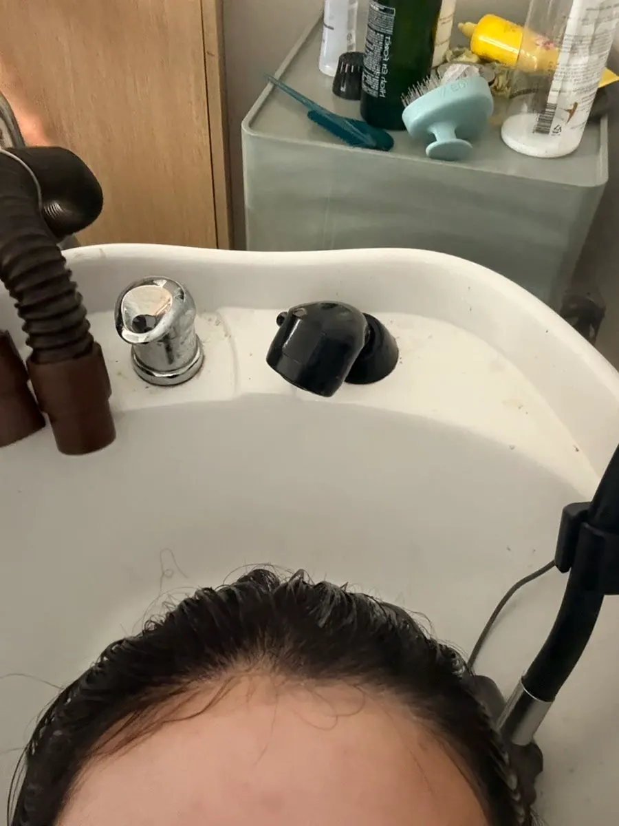 Hair after the clinic treatment, looking moisturized