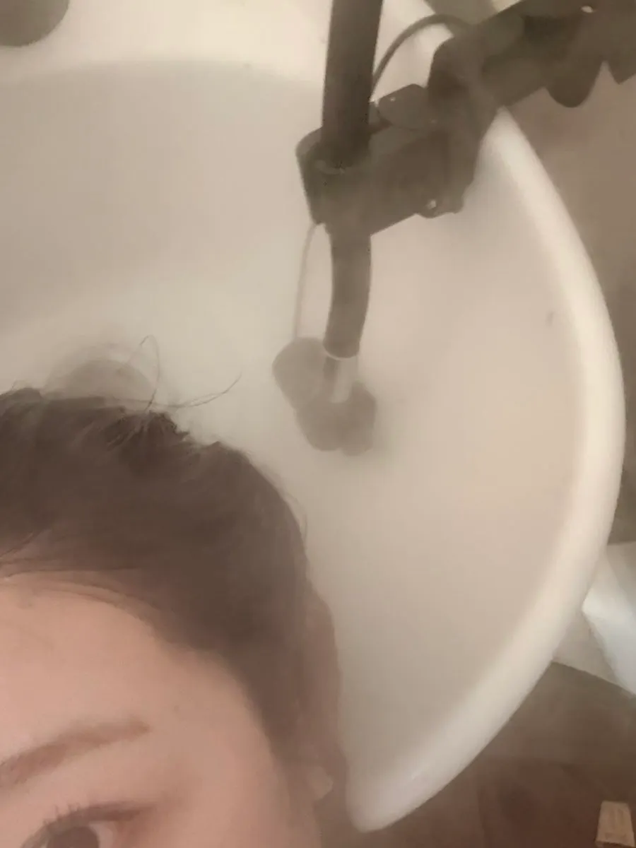 Hair combing through smoothly
