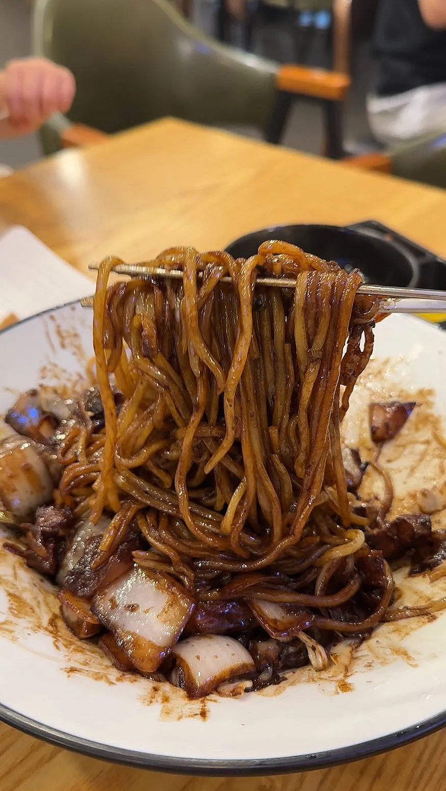 A bowl of Mimi China's gganjjajang
