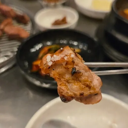 Meat with meljeot and green onion kimchi