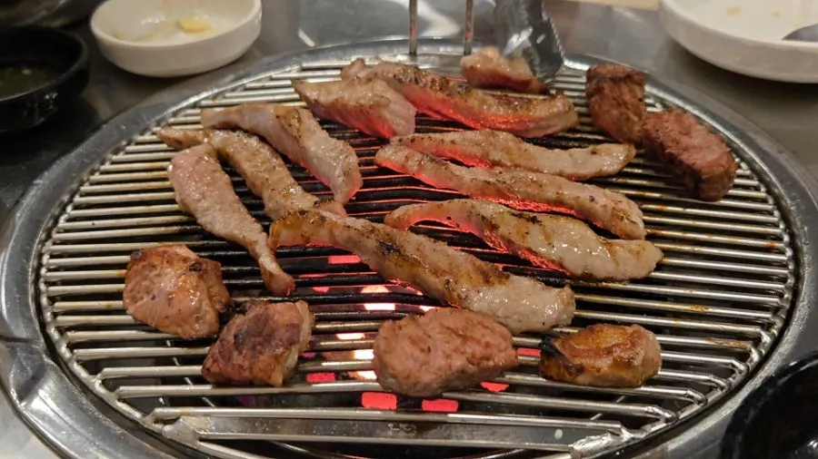 Pork jowl served after the pork neck
