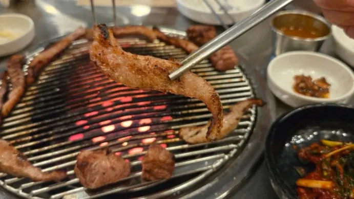 Pork jowl with layers of fat