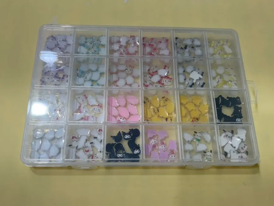 Cute parts available to choose from in the class
