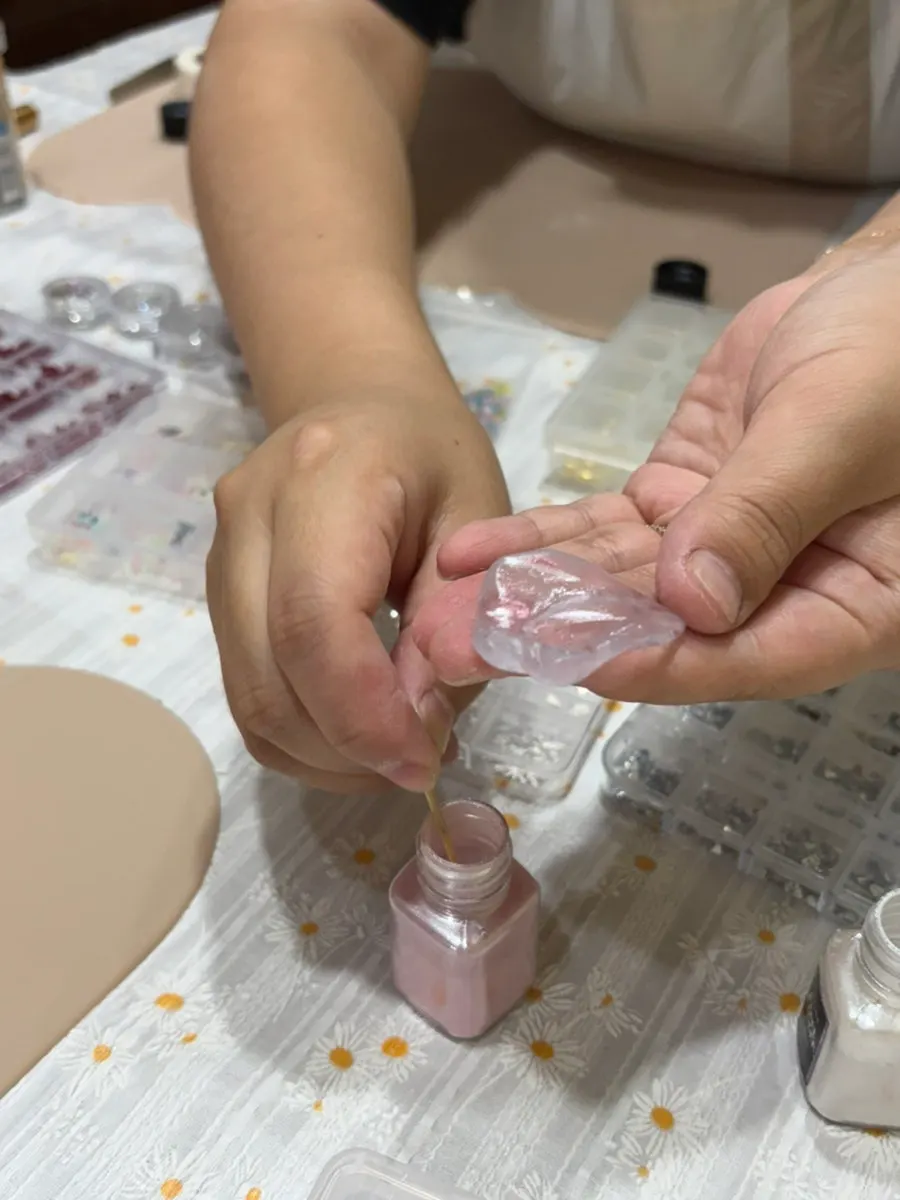 Color powder and wax for color mixing