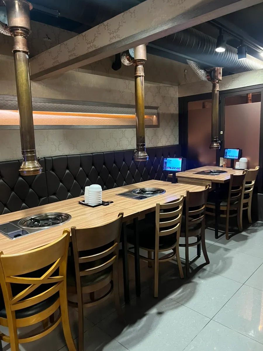 View of the table seating inside Uno