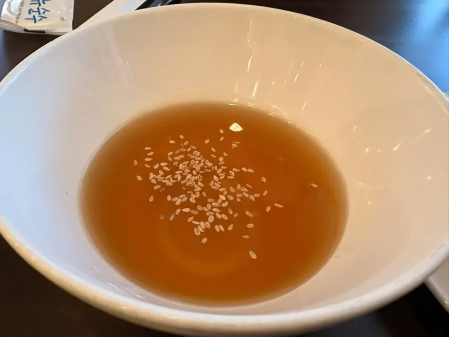 Mini-size tangsuyuk with dipping sauce