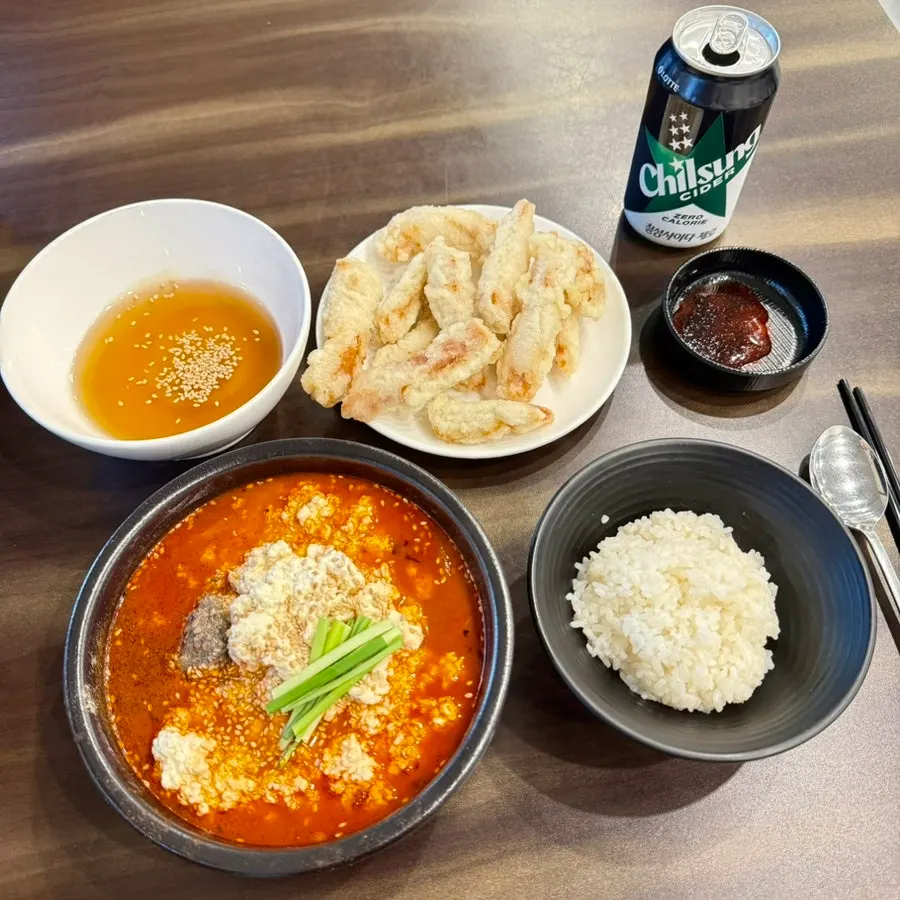 운서역 본가교동반점 초당순두부짬뽕 한 그릇