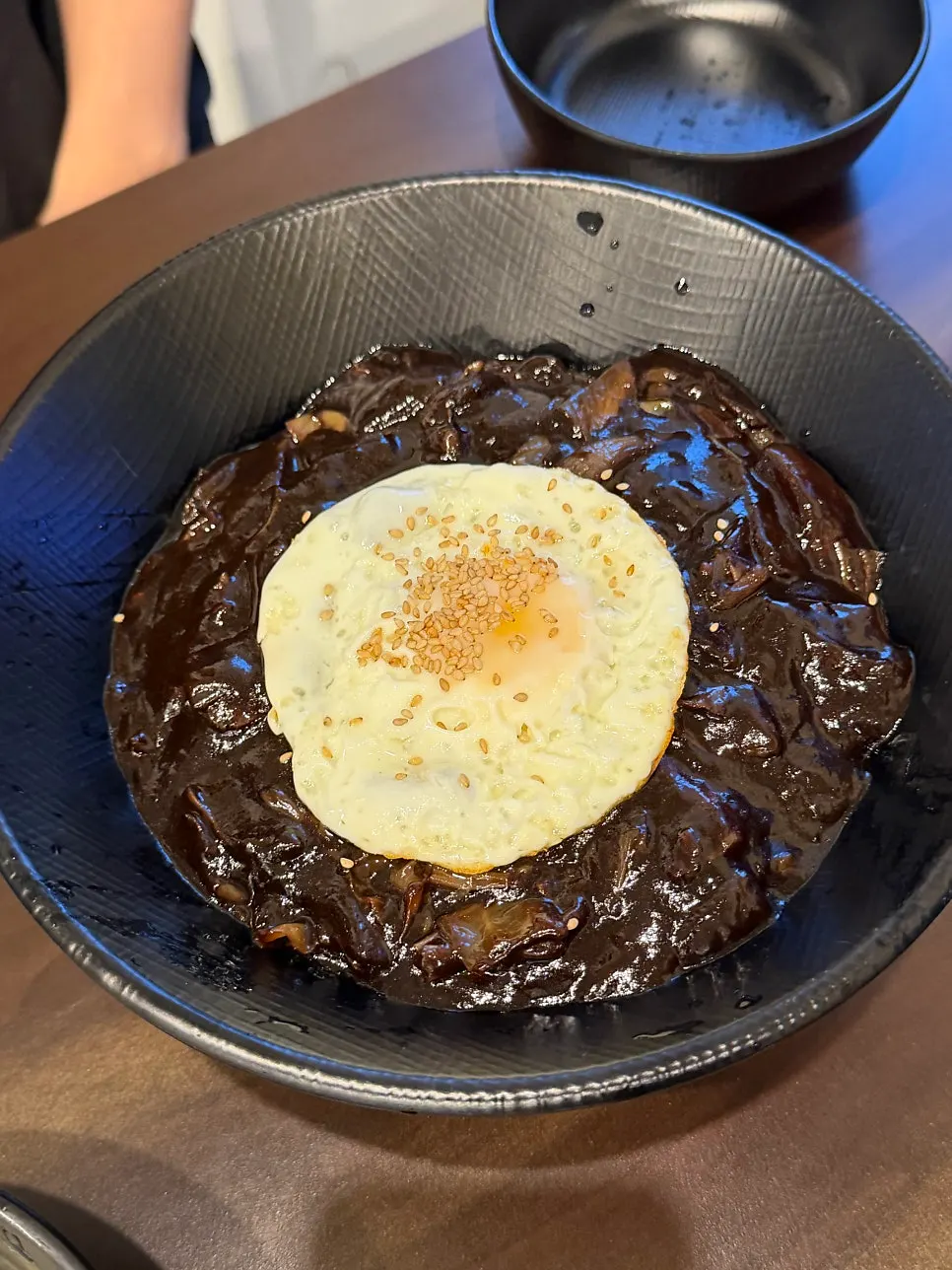 Gyodong jjambbong served with half a bowl of rice