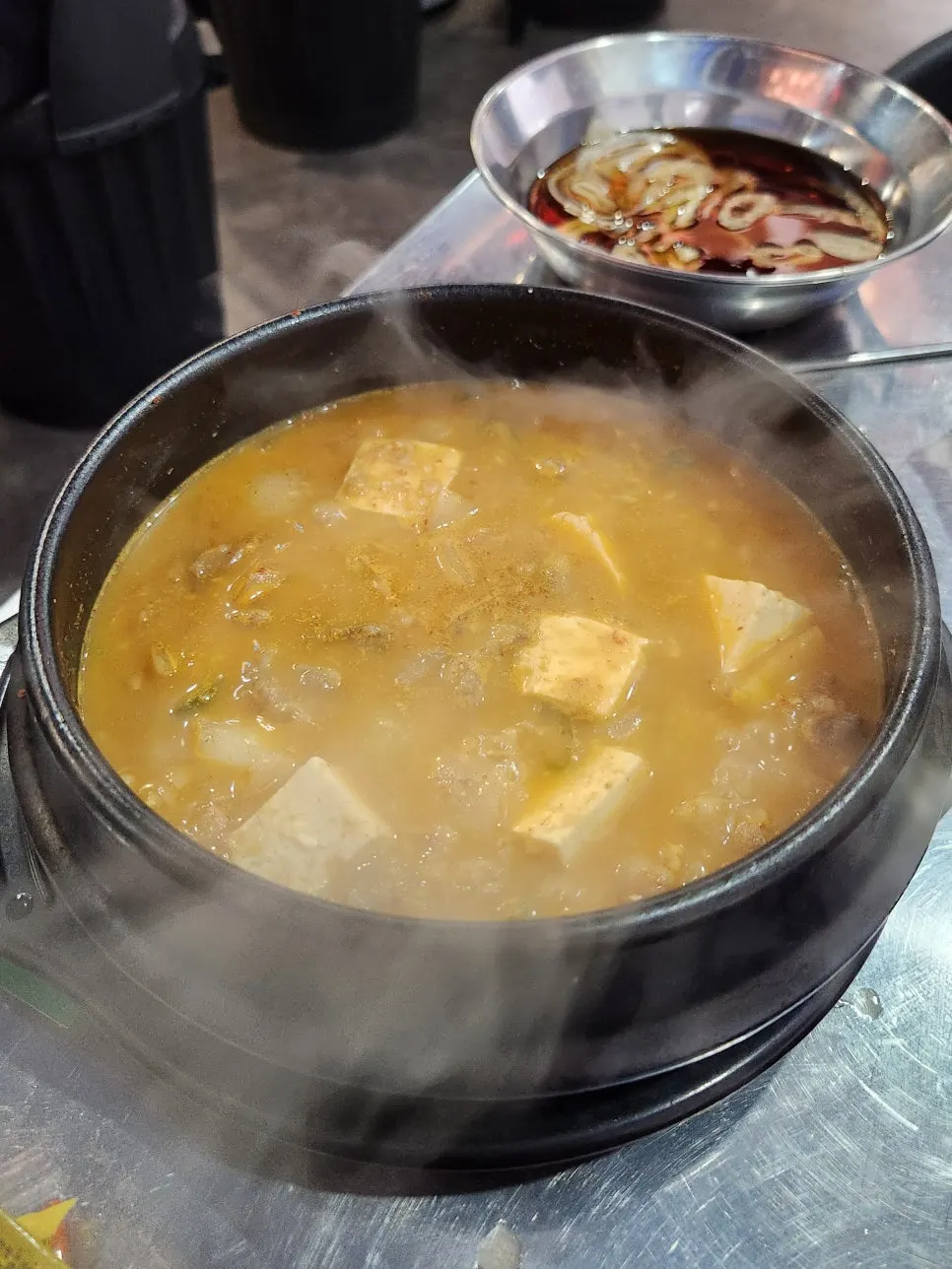 Beef-packed cheonggukjang