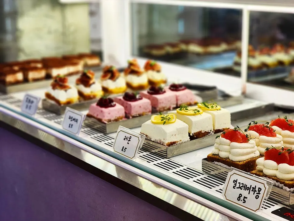 Baked goods display at Upper and Under