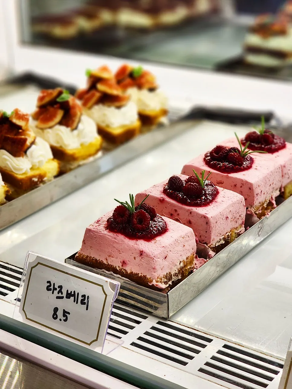 Fig cake in Upper and Under's showcase
