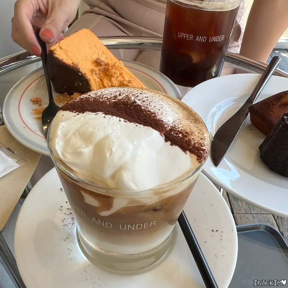 Cross-section of a golden-brown baked financier
