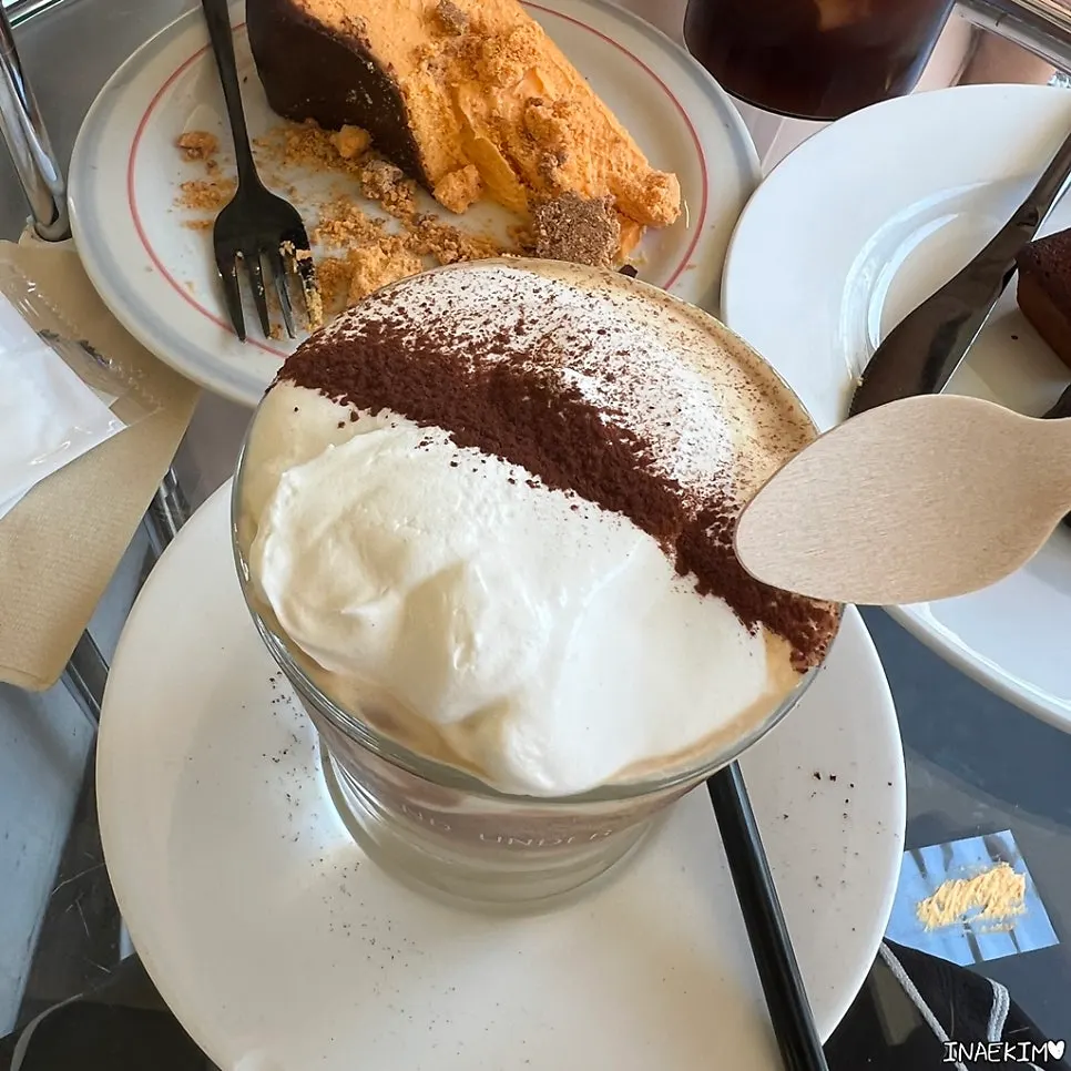 Einspänner at Upper and Under topped with a generous mound of cream