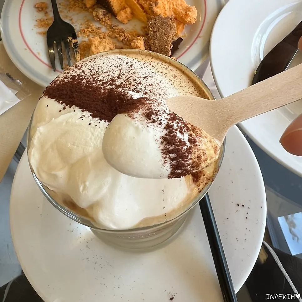 Einspänner showing the chewy cream layer over Dutch coffee