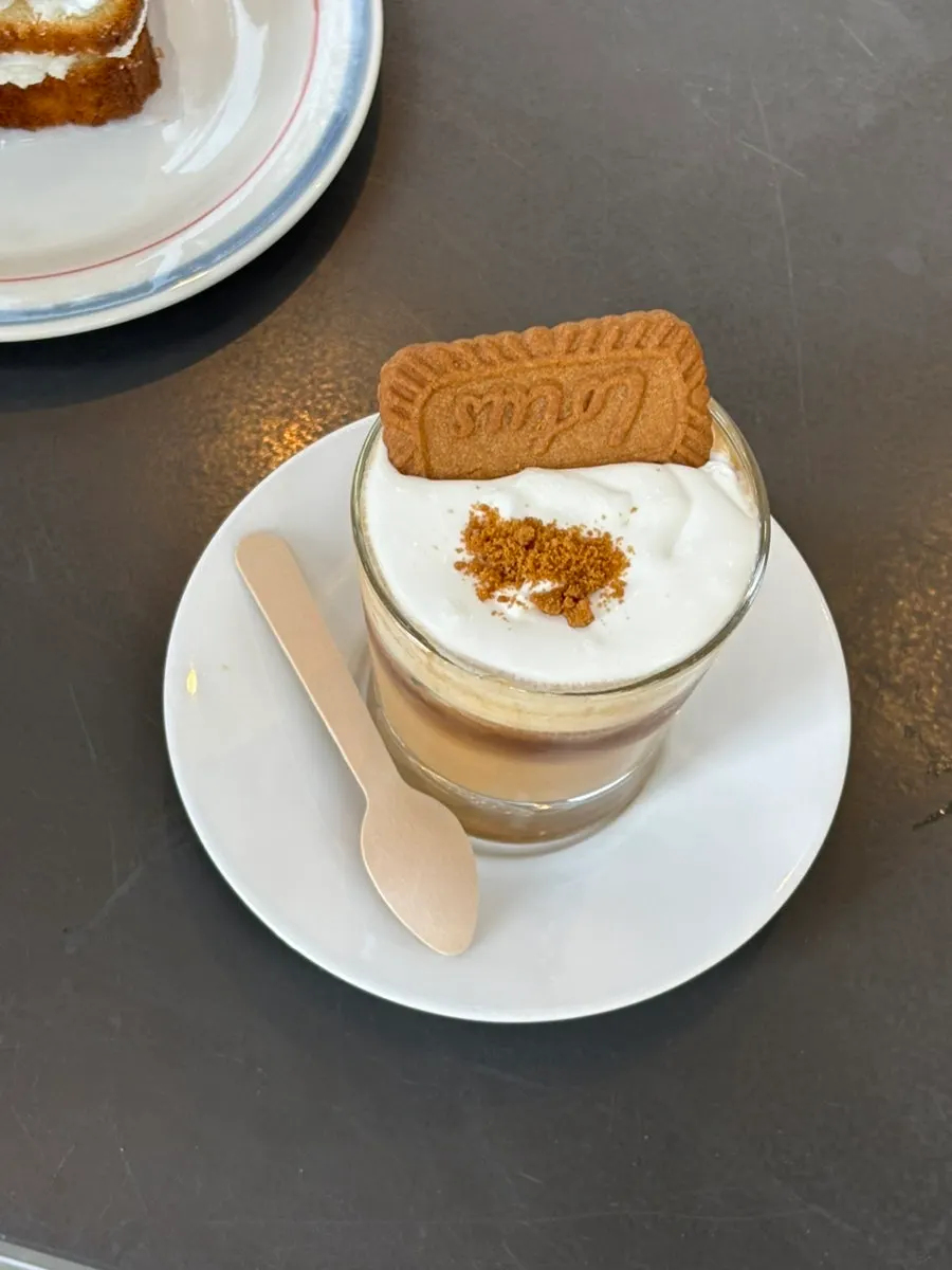 Upper and Under salty caramel cream latte