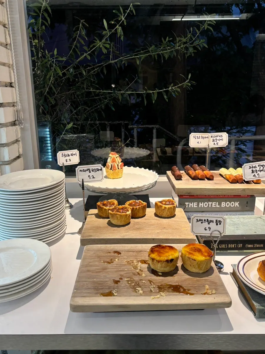 Dessert showcase at Upper and Under