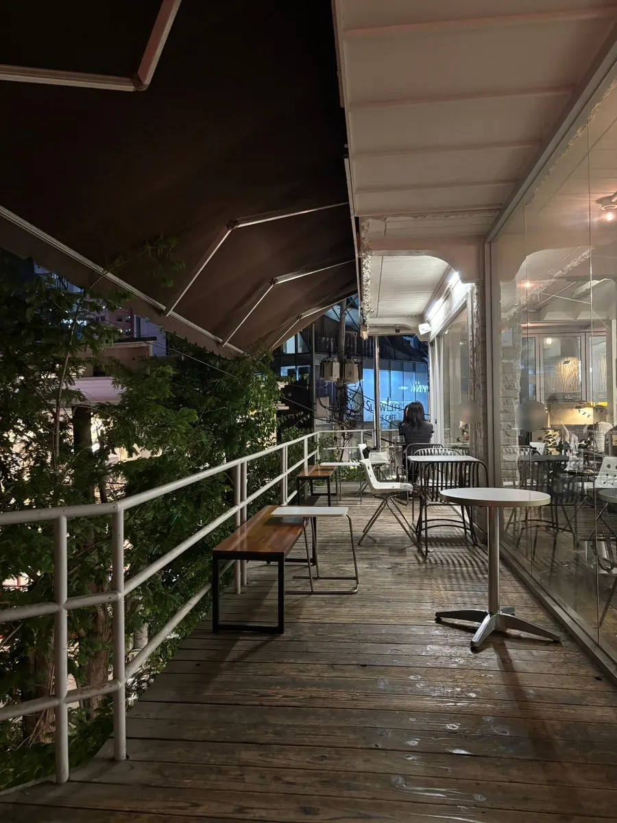 Indoor seating on Upper and Under's 3rd floor