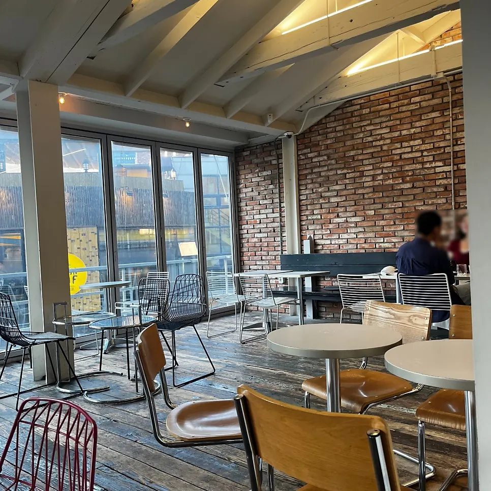 Seating at Upper and Under, with a different mood on each floor