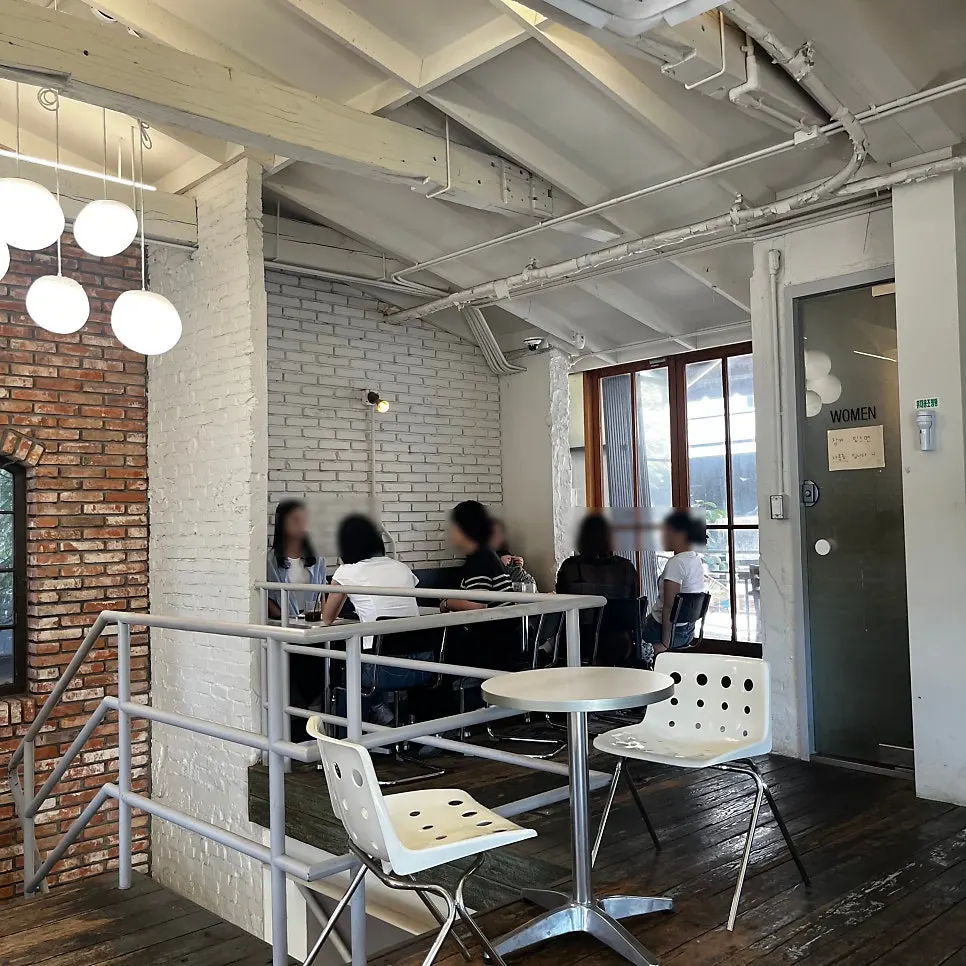 Space at Upper and Under with a view of the terrace
