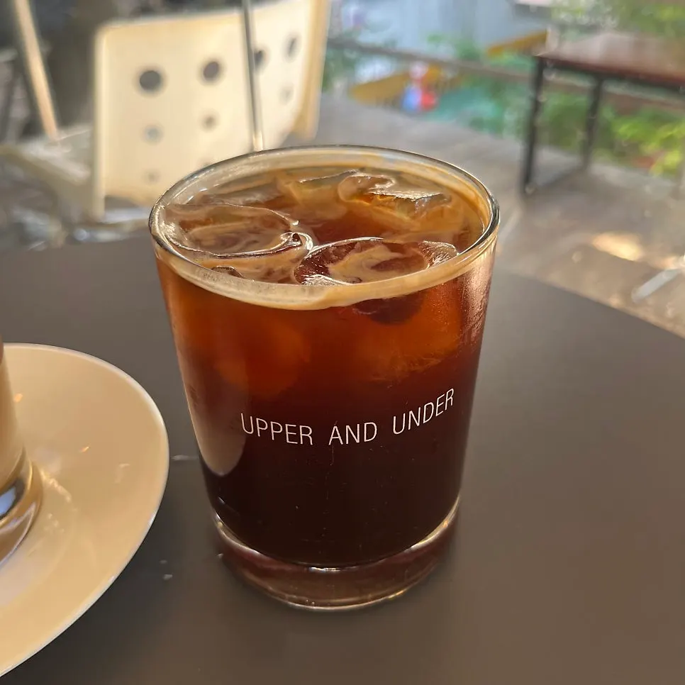Iced americano at Upper and Under