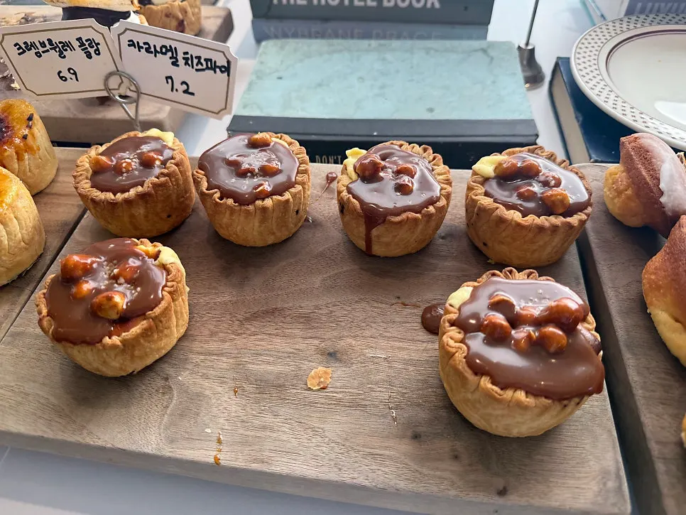 Baked goods display at Upper and Under