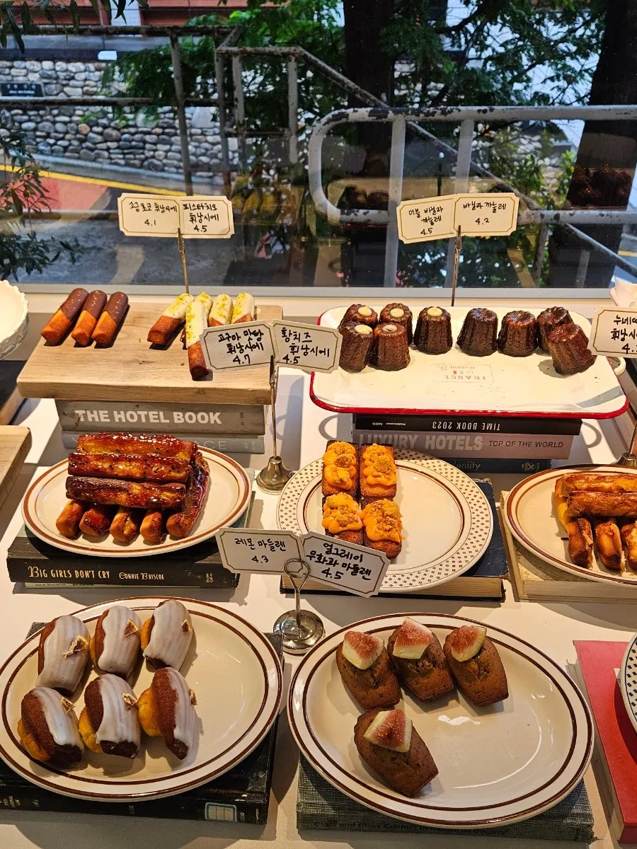 Assorted cake slices at Upper and Under