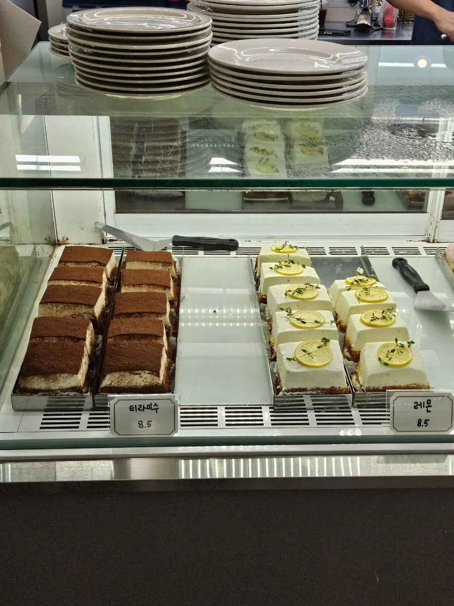 Baked goods display at Upper and Under
