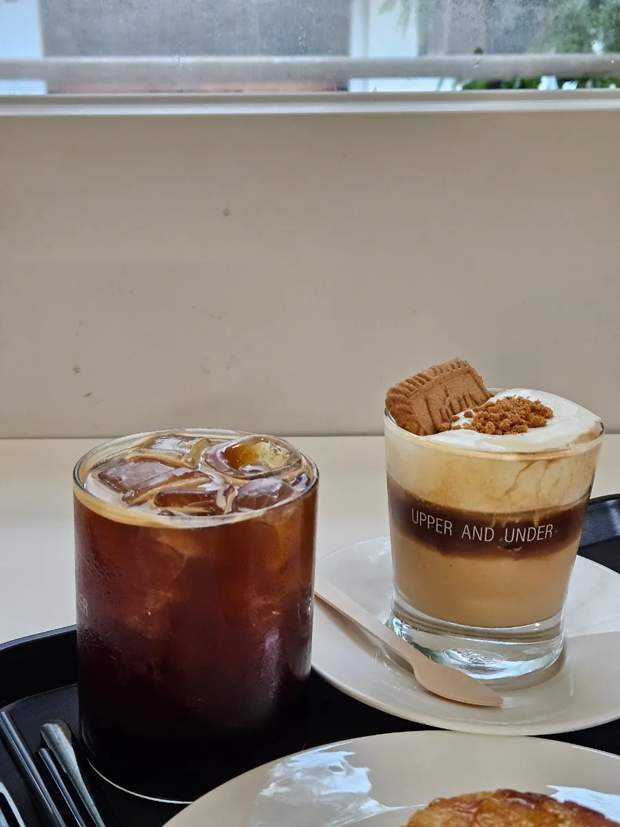 A cup of americano at Upper and Under