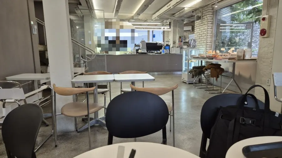 Spacious seating inside Upper and Under café