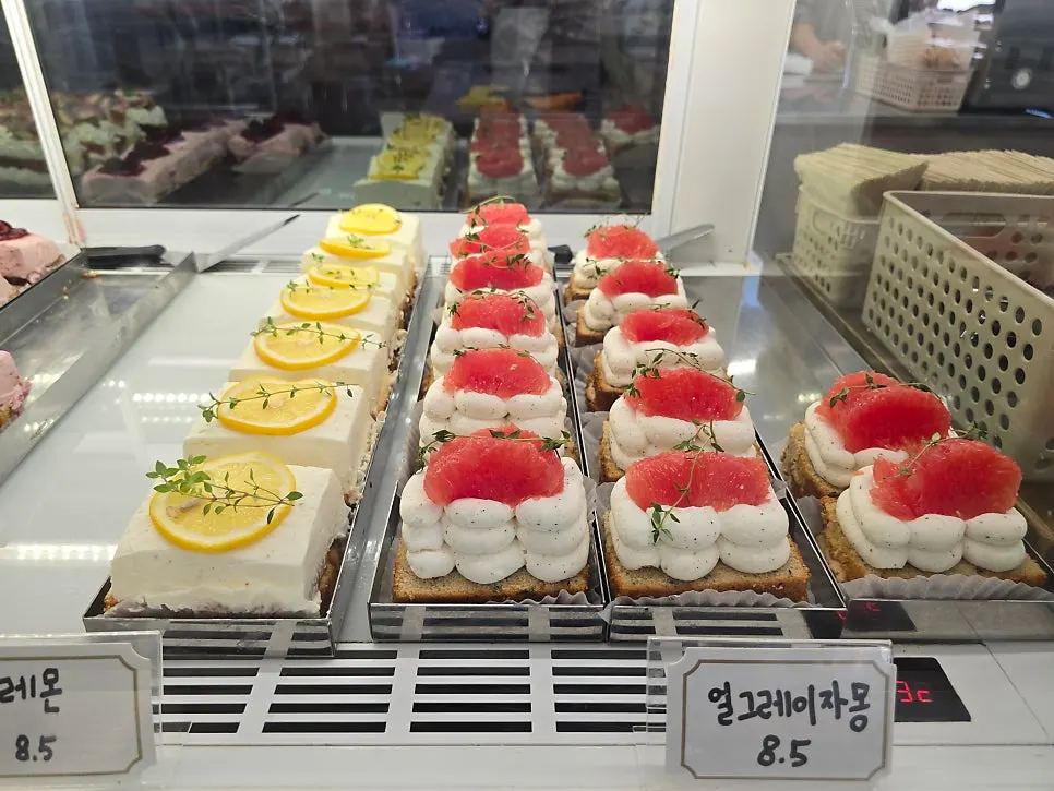 Café table with desserts and drinks together