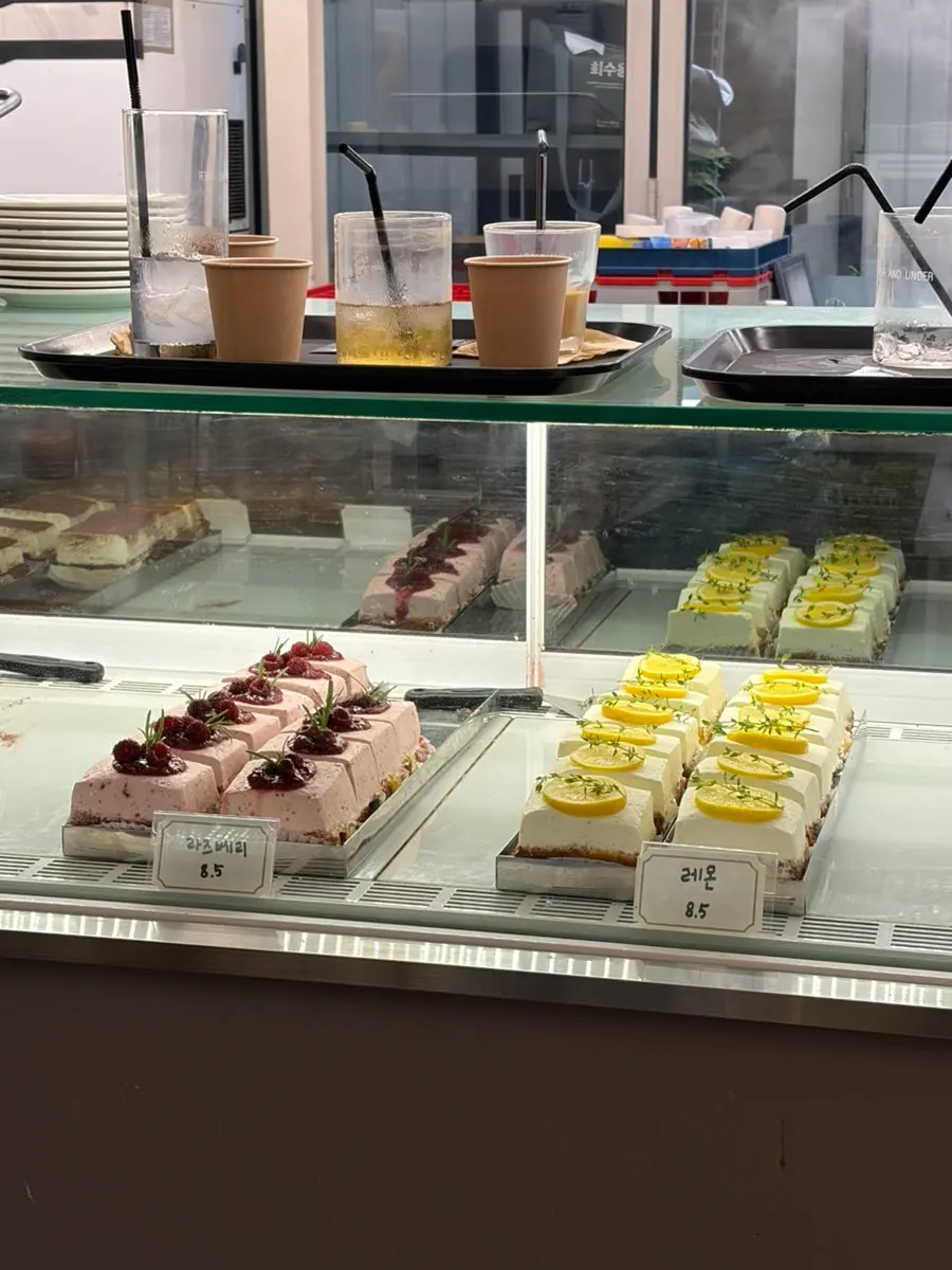 Bakery display in the evening at Upper and Under