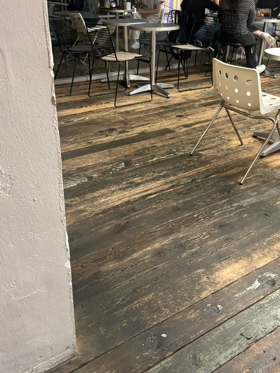 Terrace seating on Upper and Under's 2nd floor