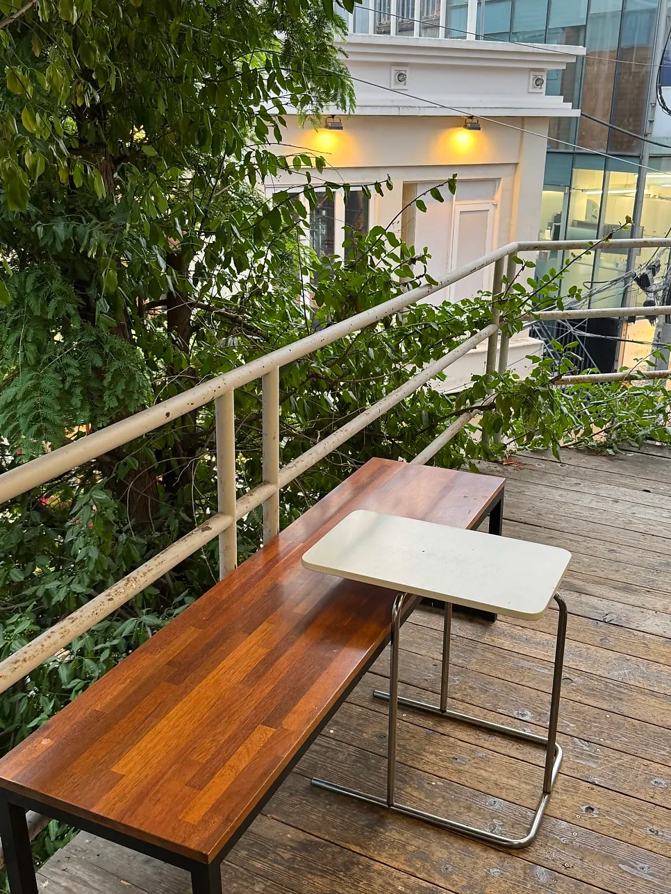 Exterior detail of Upper and Under café