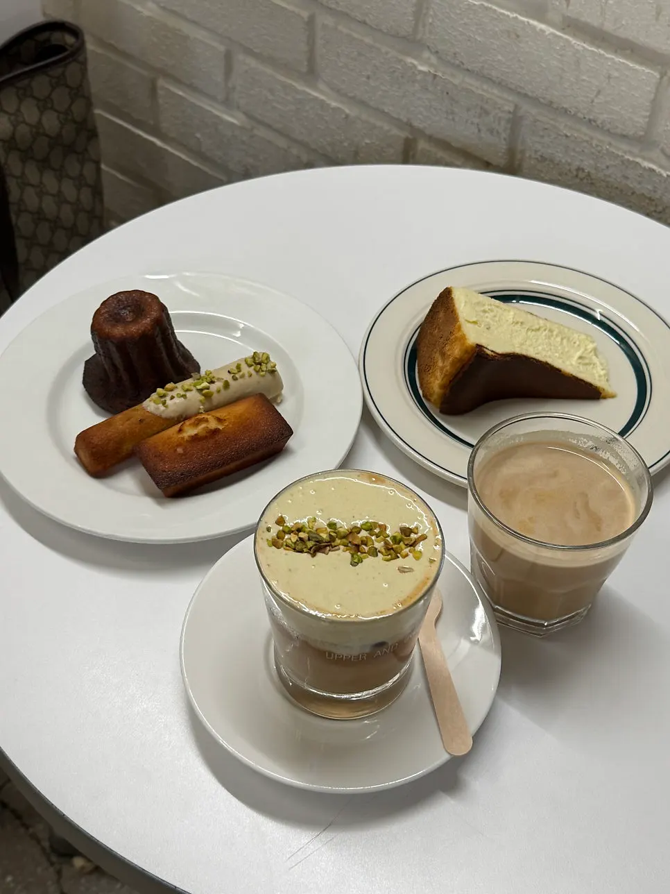 Two drinks and four desserts ordered at Upper and Under