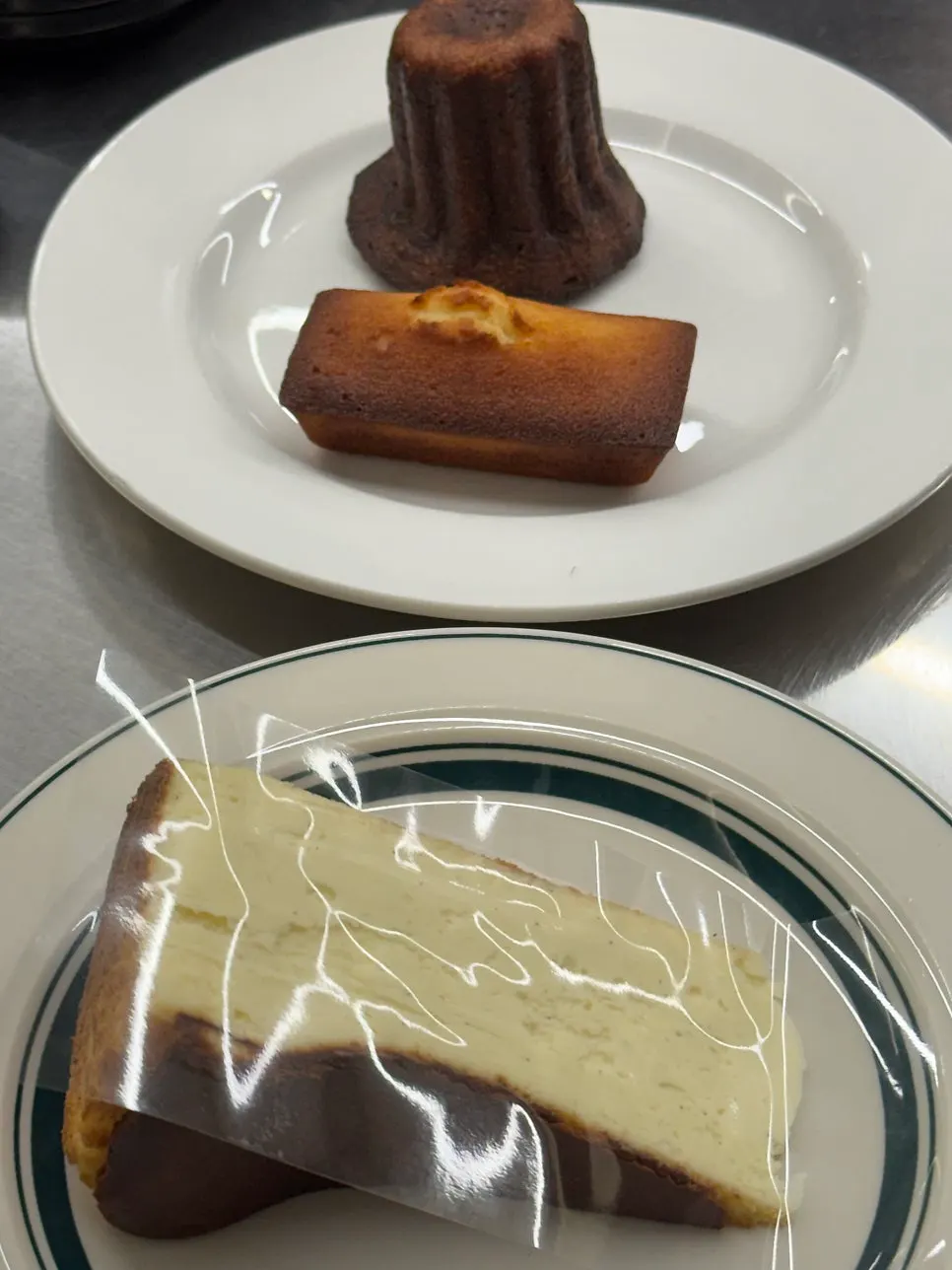 Final shot of drinks and desserts on the terrace table